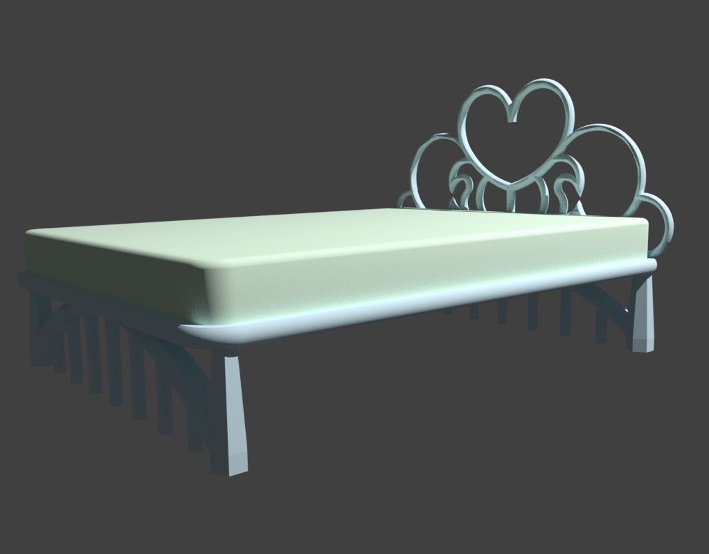 Simple Double Bed preview image 2